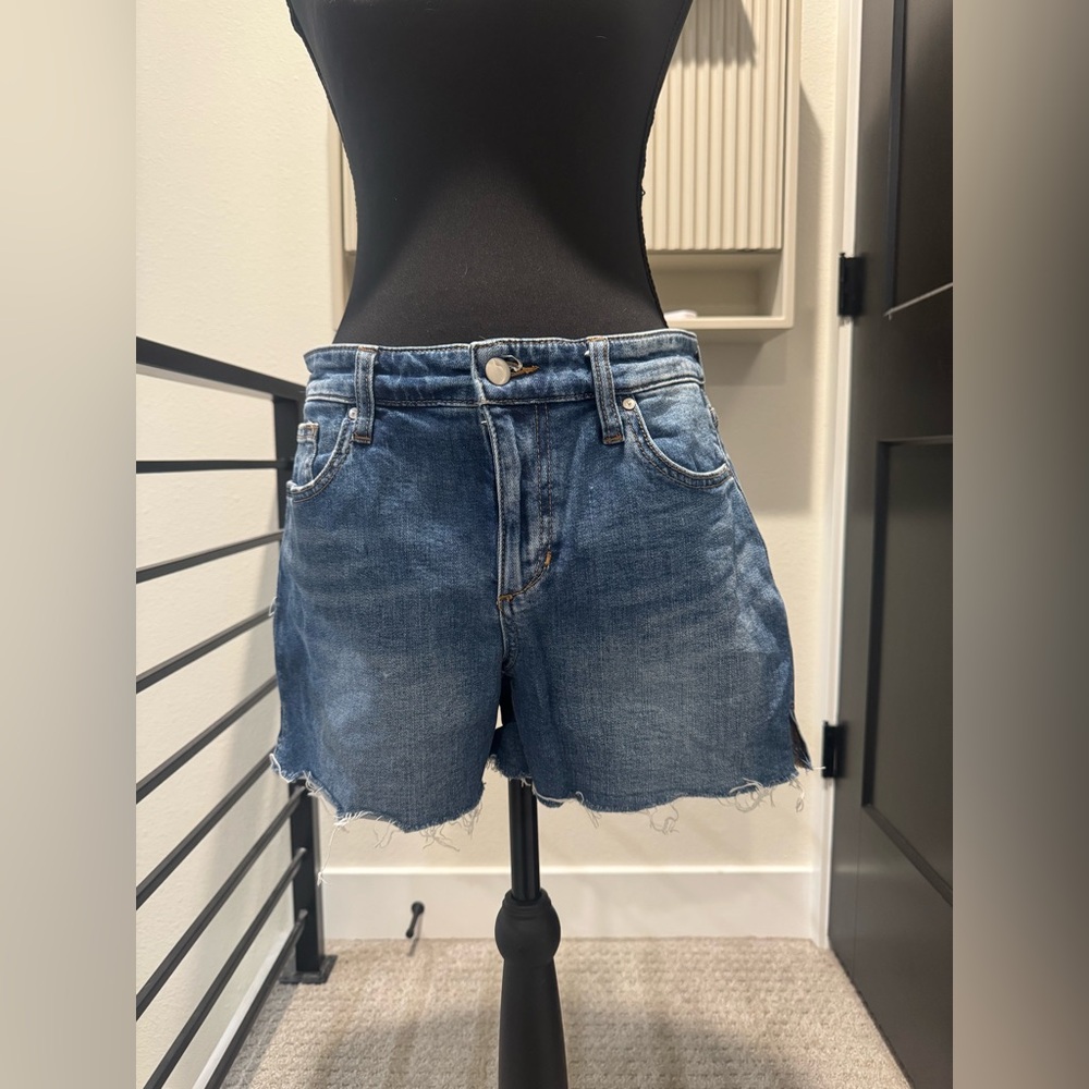 Joe's Jeans Blue Distressed Jean Shorts Never Worn